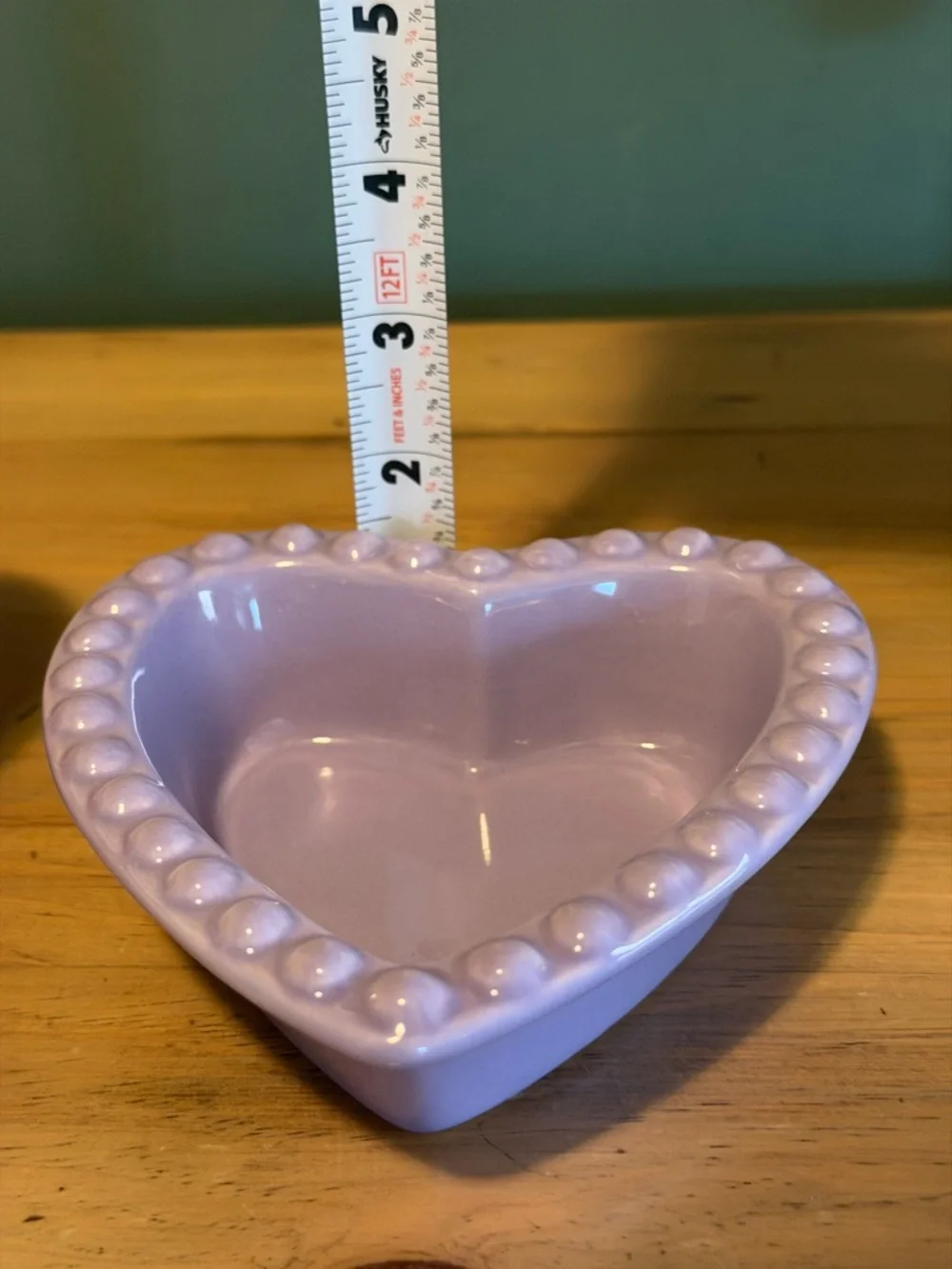 Williams Sonoma Heart Ramekins Set 4 Beaded Pink Purple Lover Era
